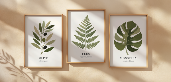 Botanical Studies: Gallery Wall Set for Modern Homes