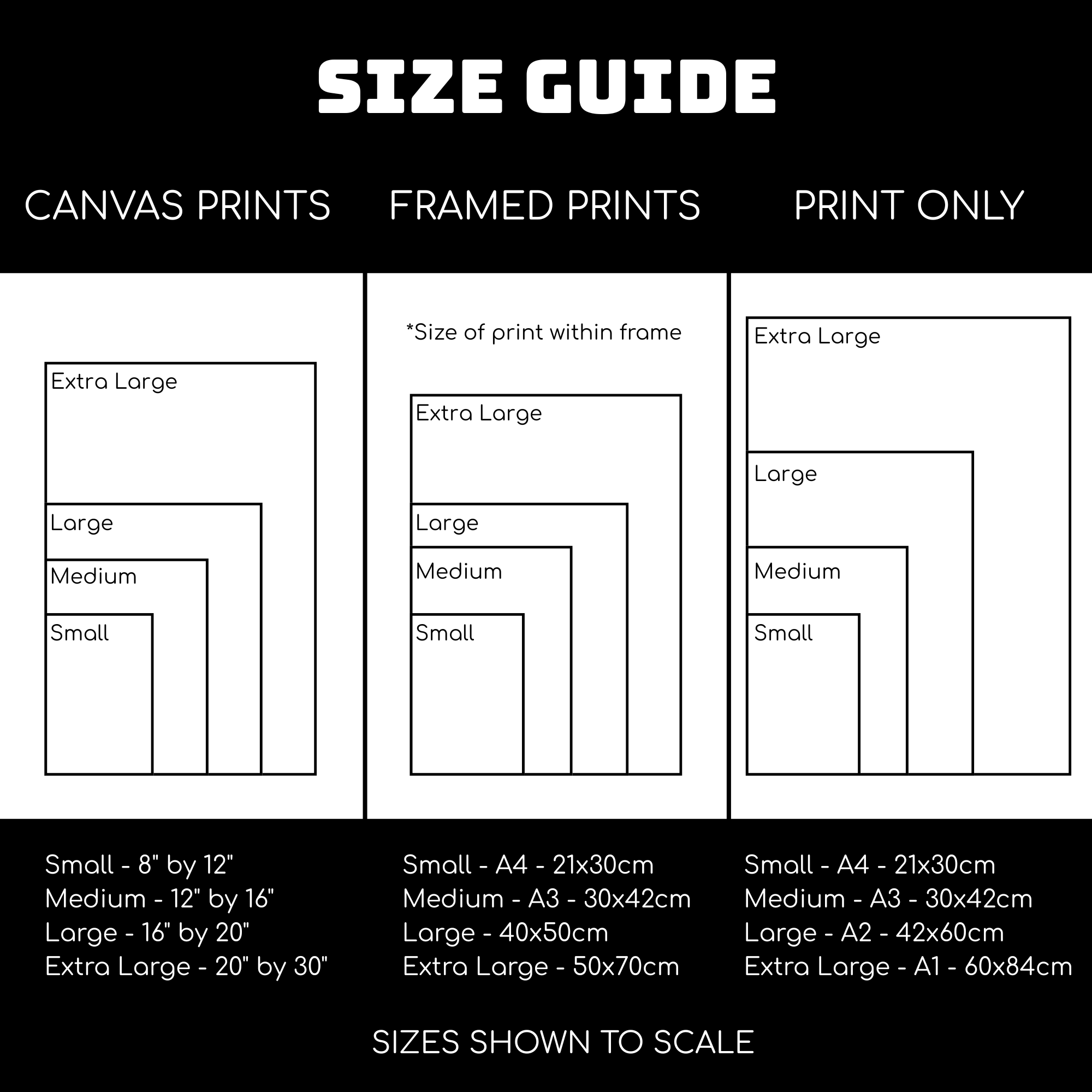 Medium - Black Frame