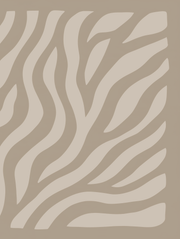 Soft Movement abstract print, rippling cream and taupe waves