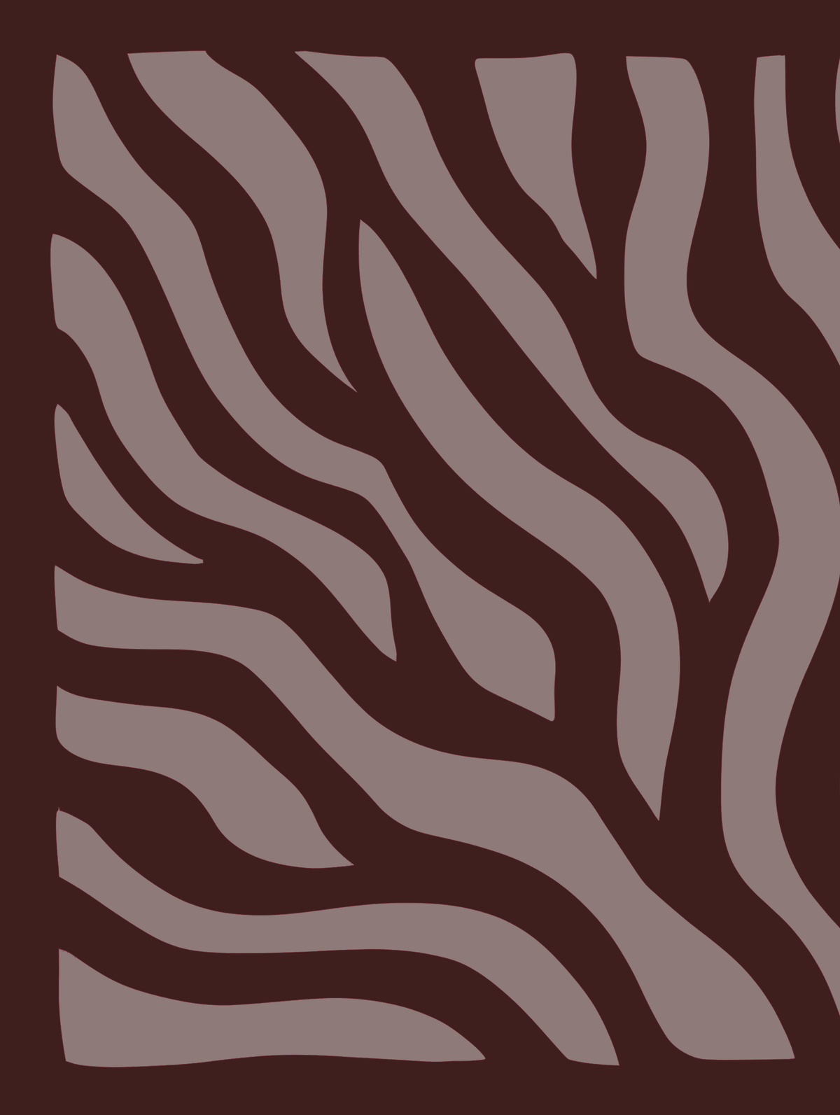 Organic Flow - Burgundy Waves