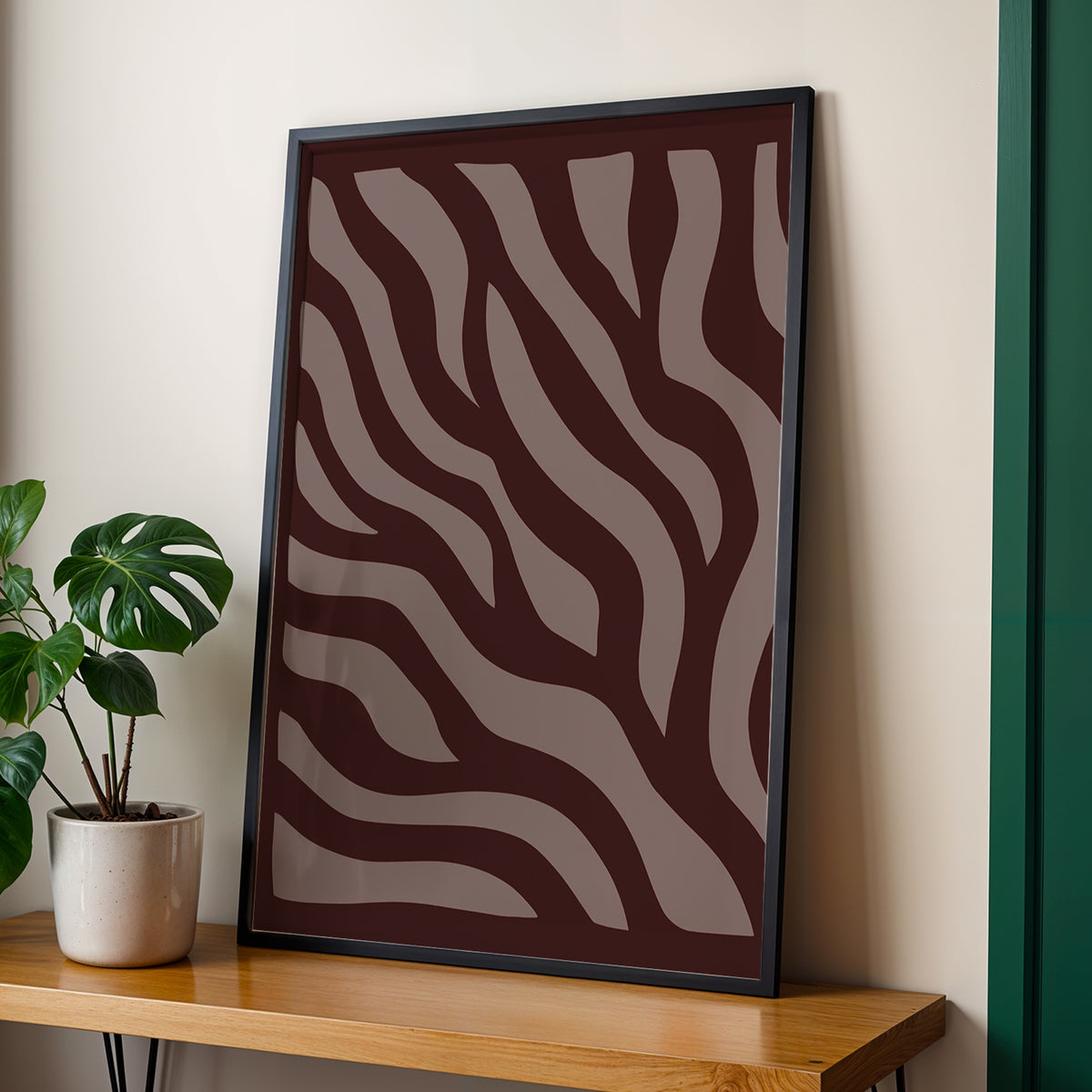 Organic Flow - Burgundy Waves