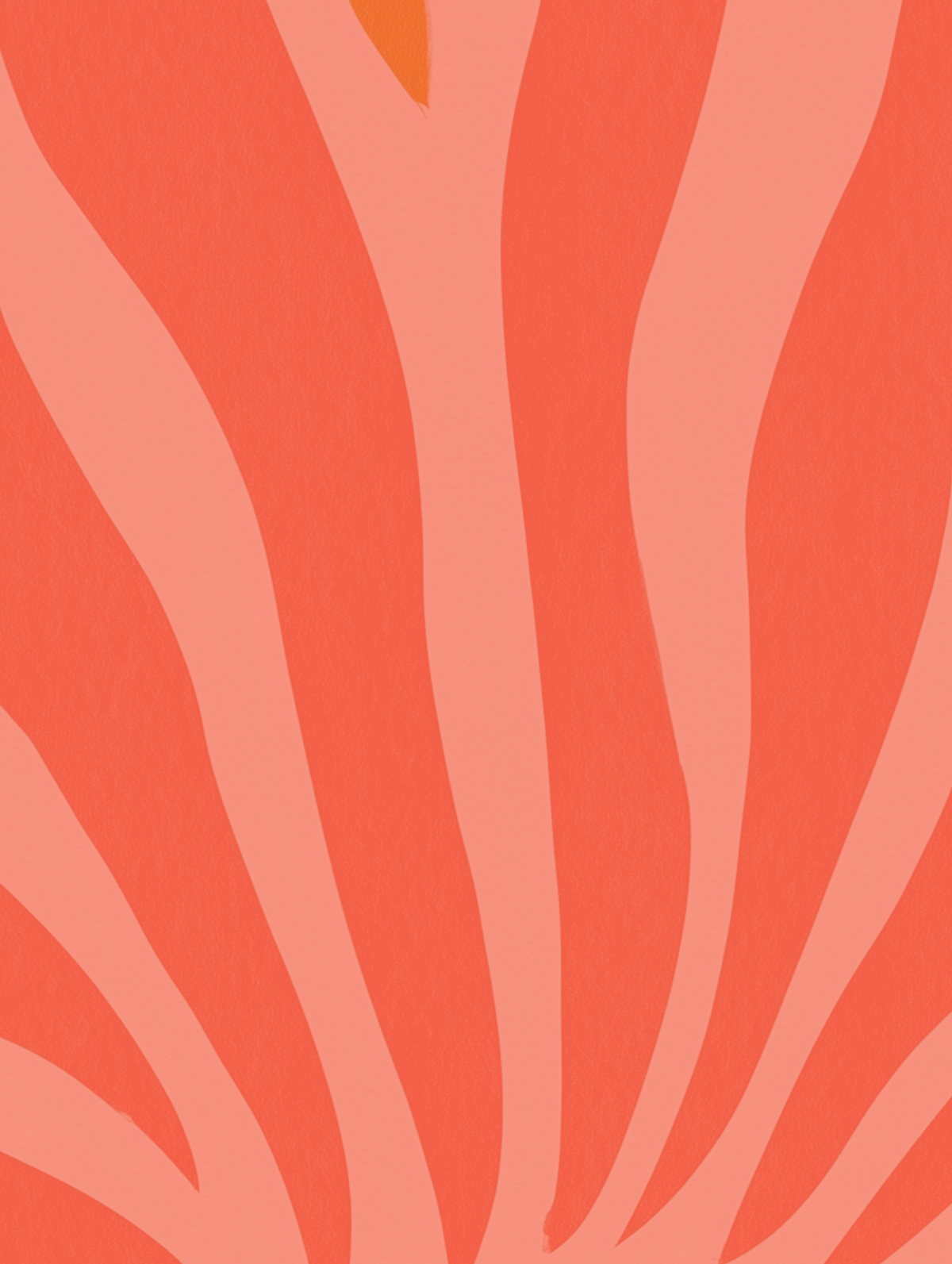 Retro Bloom - Coral Waves