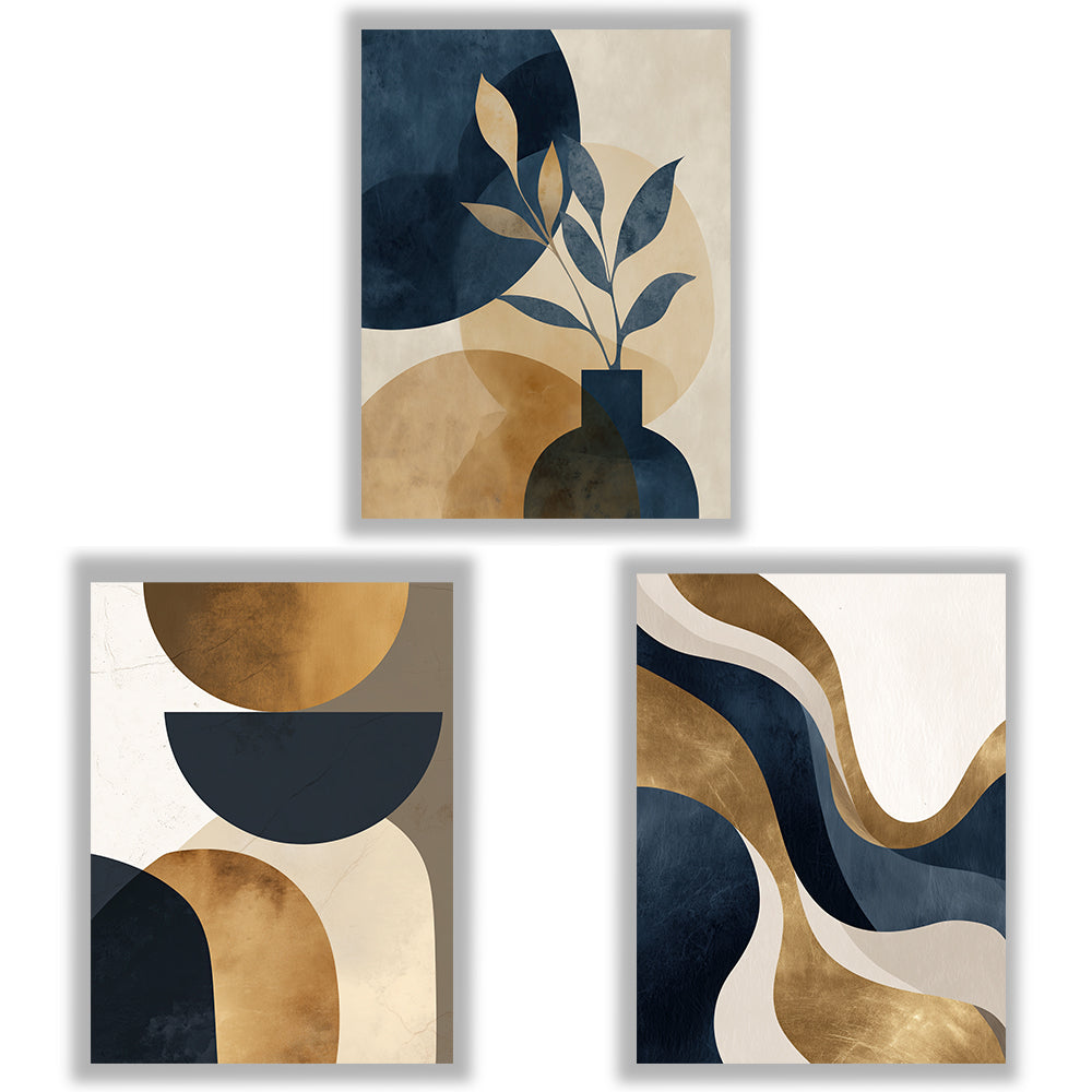 Lunar Forms | Set of 3 Abstract Wall Art Prints