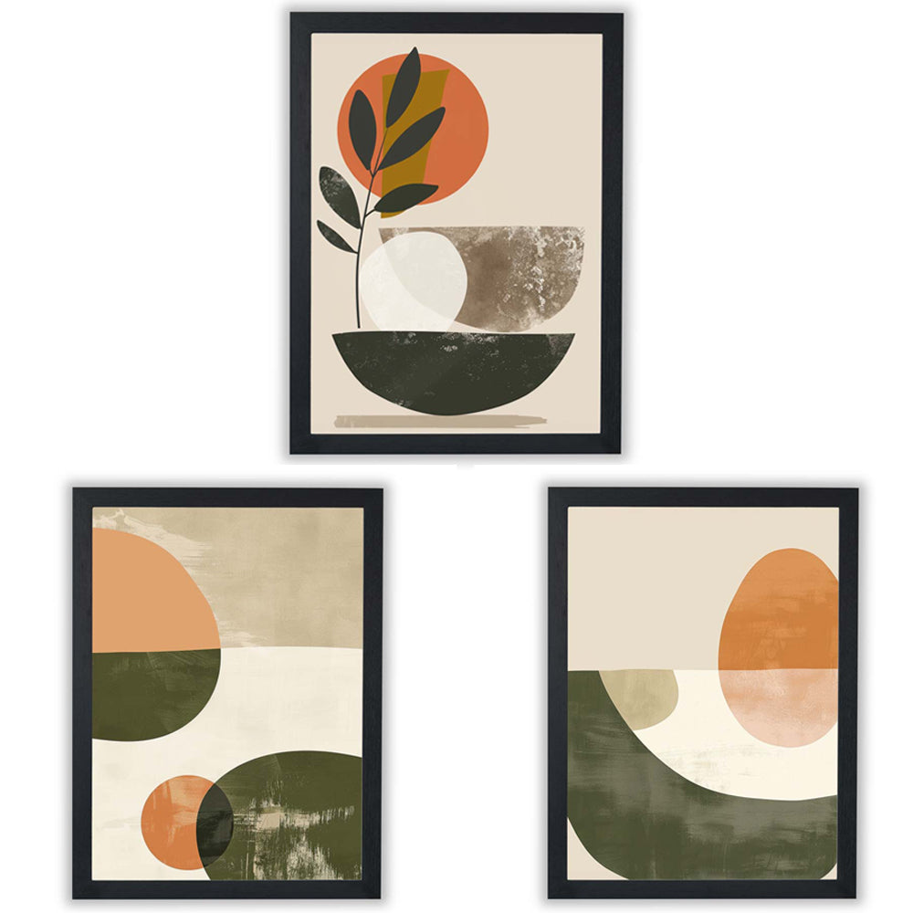 Mediterranea | Set of 3 Abstract Botanical Wall Art Prints