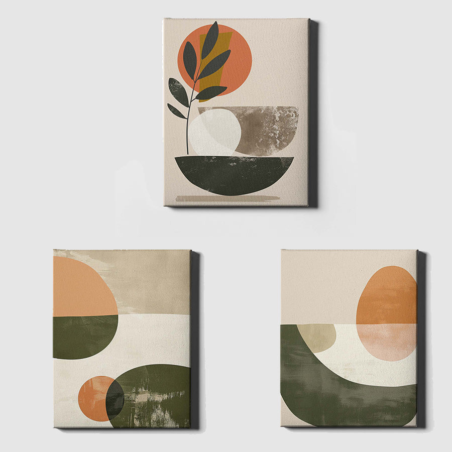 Mediterranea | Set of 3 Abstract Botanical Wall Art Prints