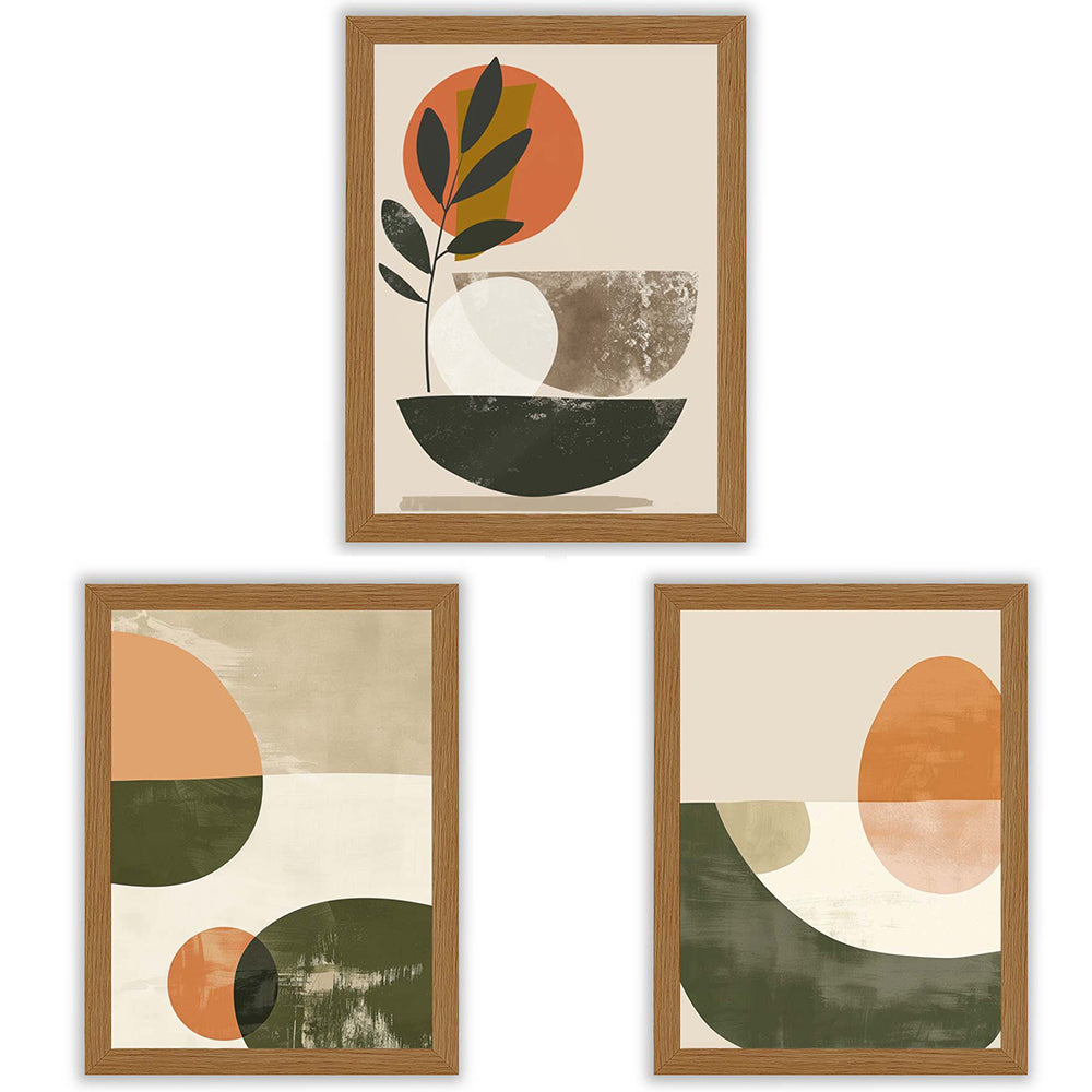 Mediterranea | Set of 3 Abstract Botanical Wall Art Prints