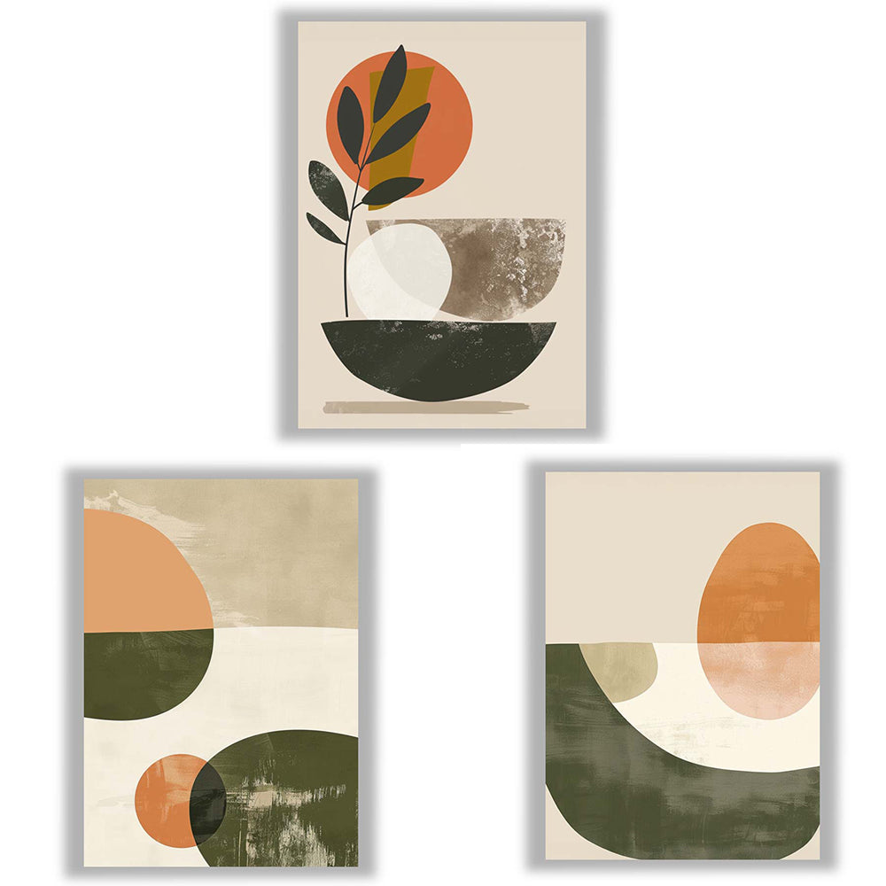 Mediterranea | Set of 3 Abstract Botanical Wall Art Prints
