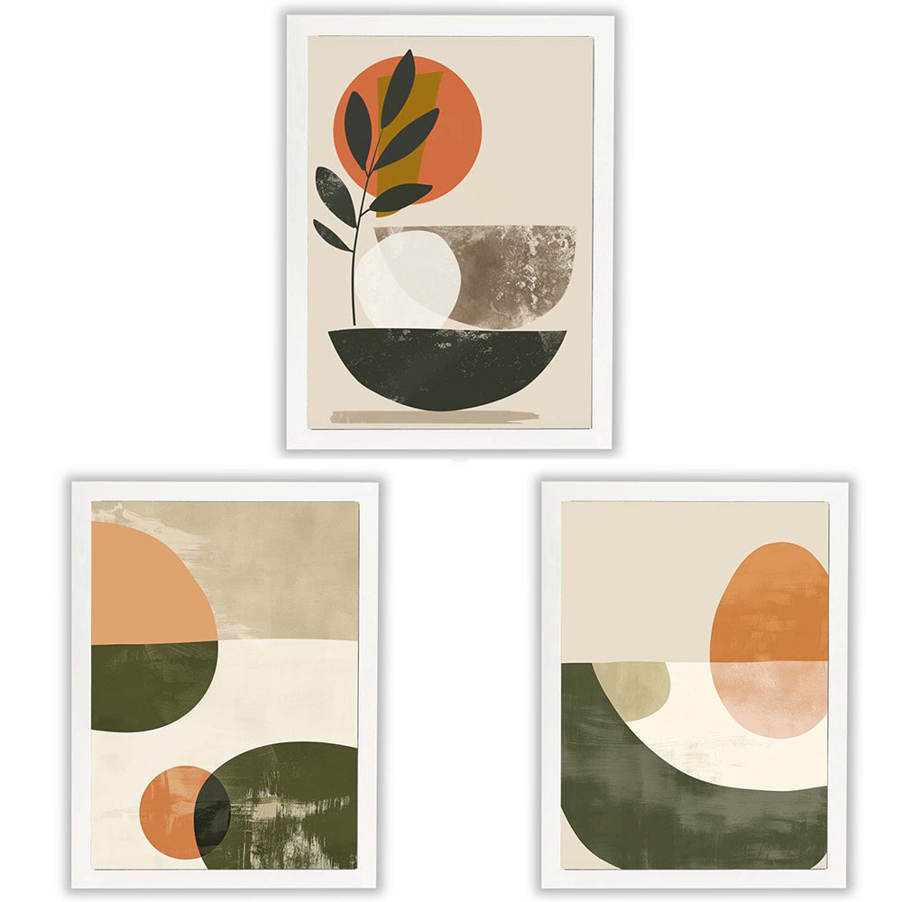 Mediterranea | Set of 3 Abstract Botanical Wall Art Prints