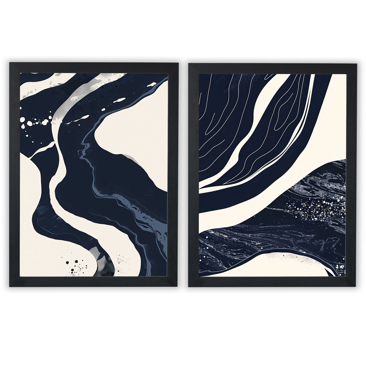 Abstract Nocturne 1 | Set of 2 Abstract Prints