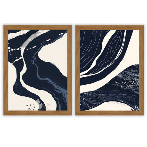 Abstract Nocturne 1 | Set of 2 Abstract Prints