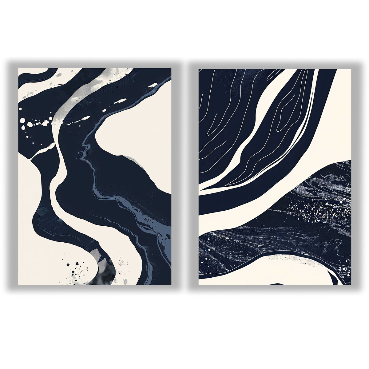 Abstract Nocturne 1 | Set of 2 Abstract Prints