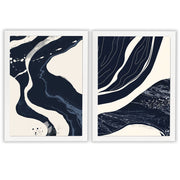 Abstract Nocturne 1 | Set of 2 Abstract Prints
