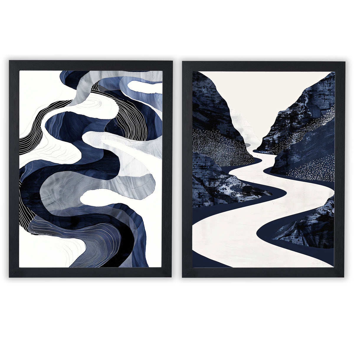 Abstract Nocturne 2 | Set of 2 Abstract Prints