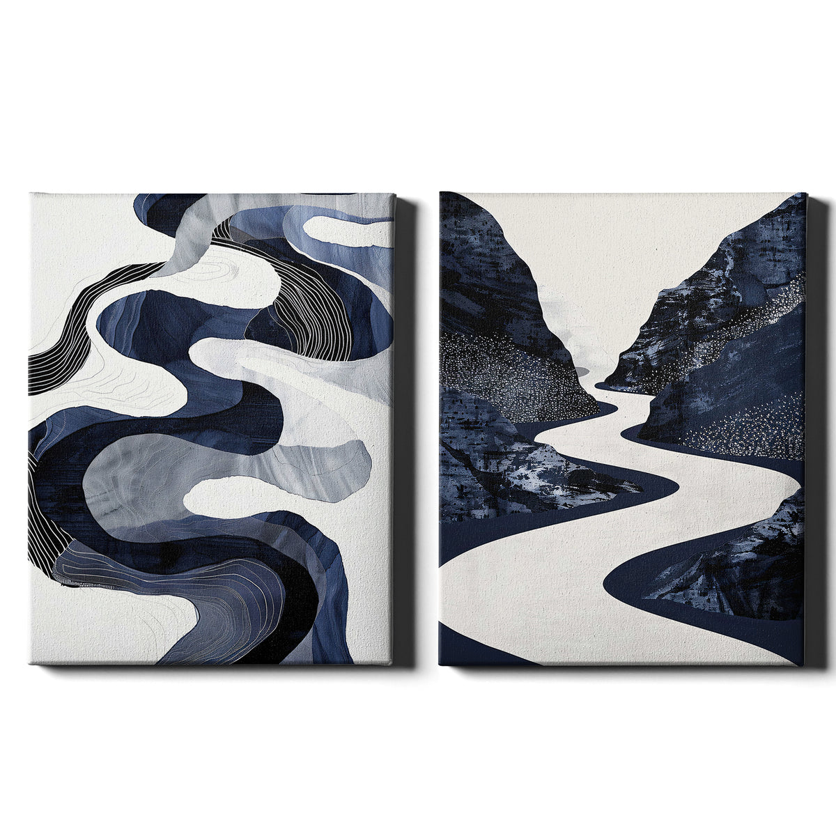 Abstract Nocturne 2 | Set of 2 Abstract Prints