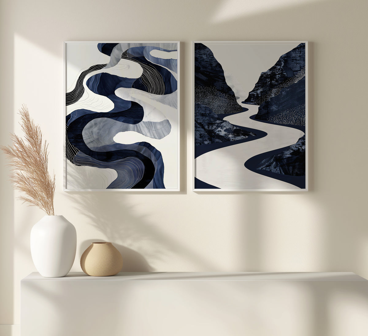 Abstract Nocturne 2 | Set of 2 Abstract Prints