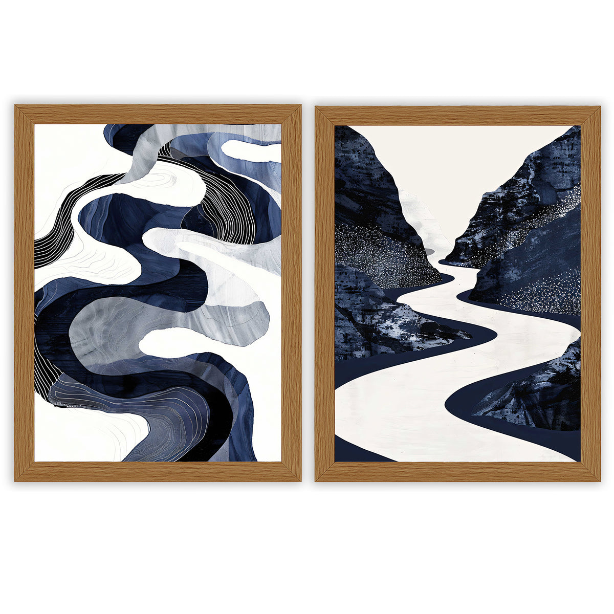 Abstract Nocturne 2 | Set of 2 Abstract Prints