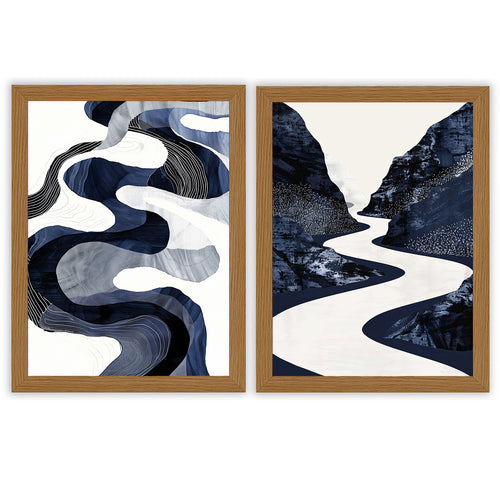 Abstract Nocturne 2 | Set of 2 Abstract Prints
