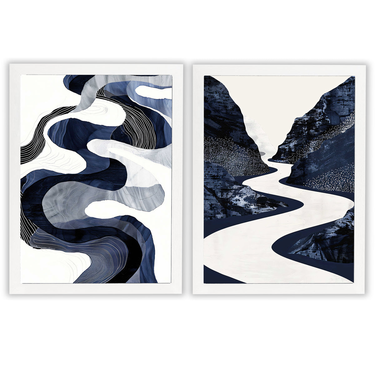 Abstract Nocturne 2 | Set of 2 Abstract Prints