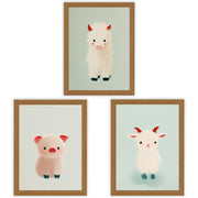 Farm Friends | Set of 3 Farm Animal Nursery Prints