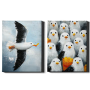 Seaside Opportunists | Set of 2 Seagull Prints