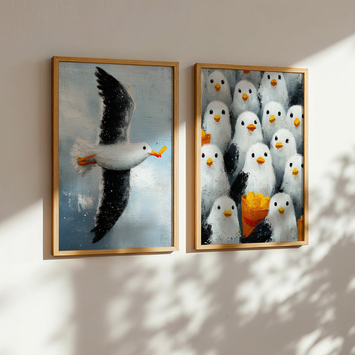 Seaside Opportunists | Set of 2 Seagull Prints