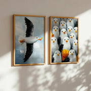 Seaside Opportunists | Set of 2 Seagull Prints