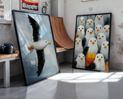 Seaside Opportunists | Set of 2 Seagull Prints