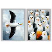 Seaside Opportunists | Set of 2 Seagull Prints