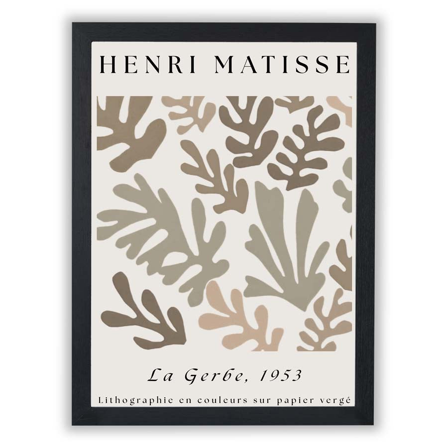 Modernist Masters - Matisse –  Botanica La Gerbe Neutral - Small - Unframed