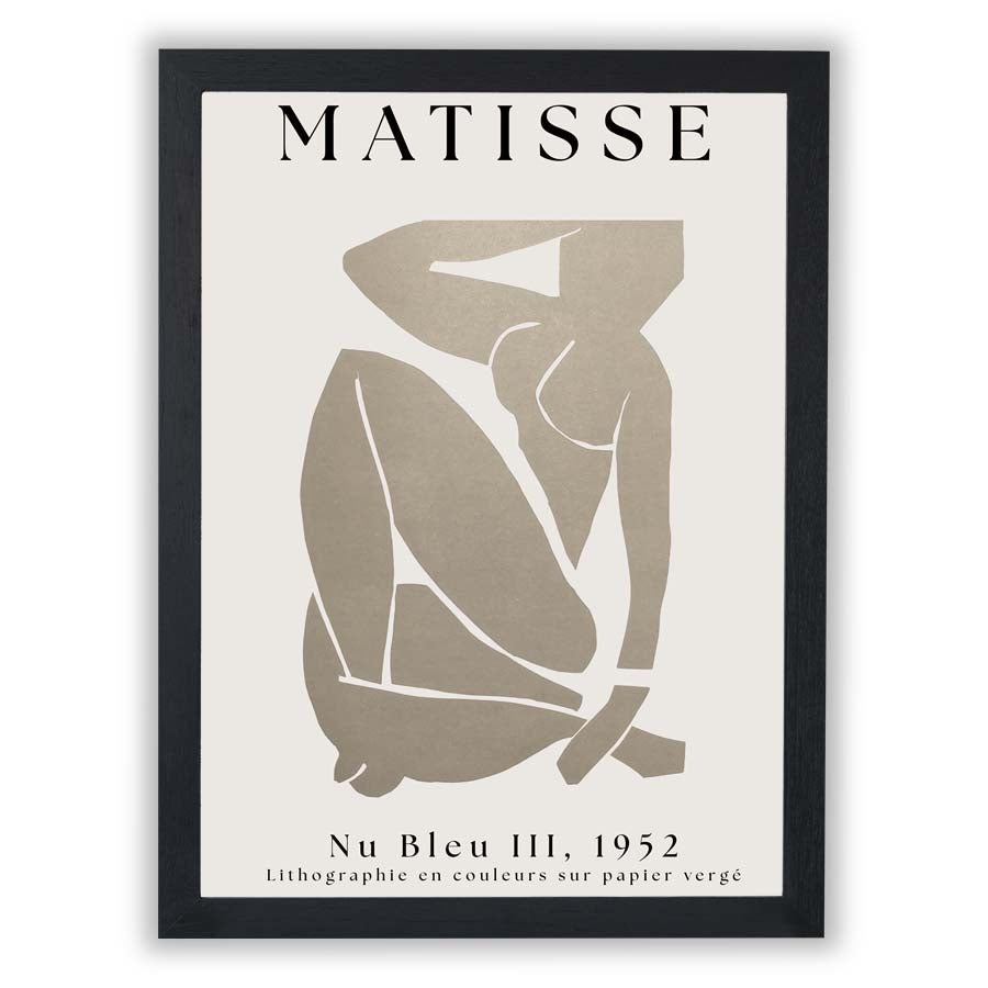 Modernist Masters - Matisse – Nu Bleu III Quiet Muse - Small - Unframed