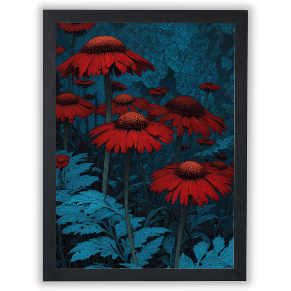Midnight Botanica – Crimson Wildflowers