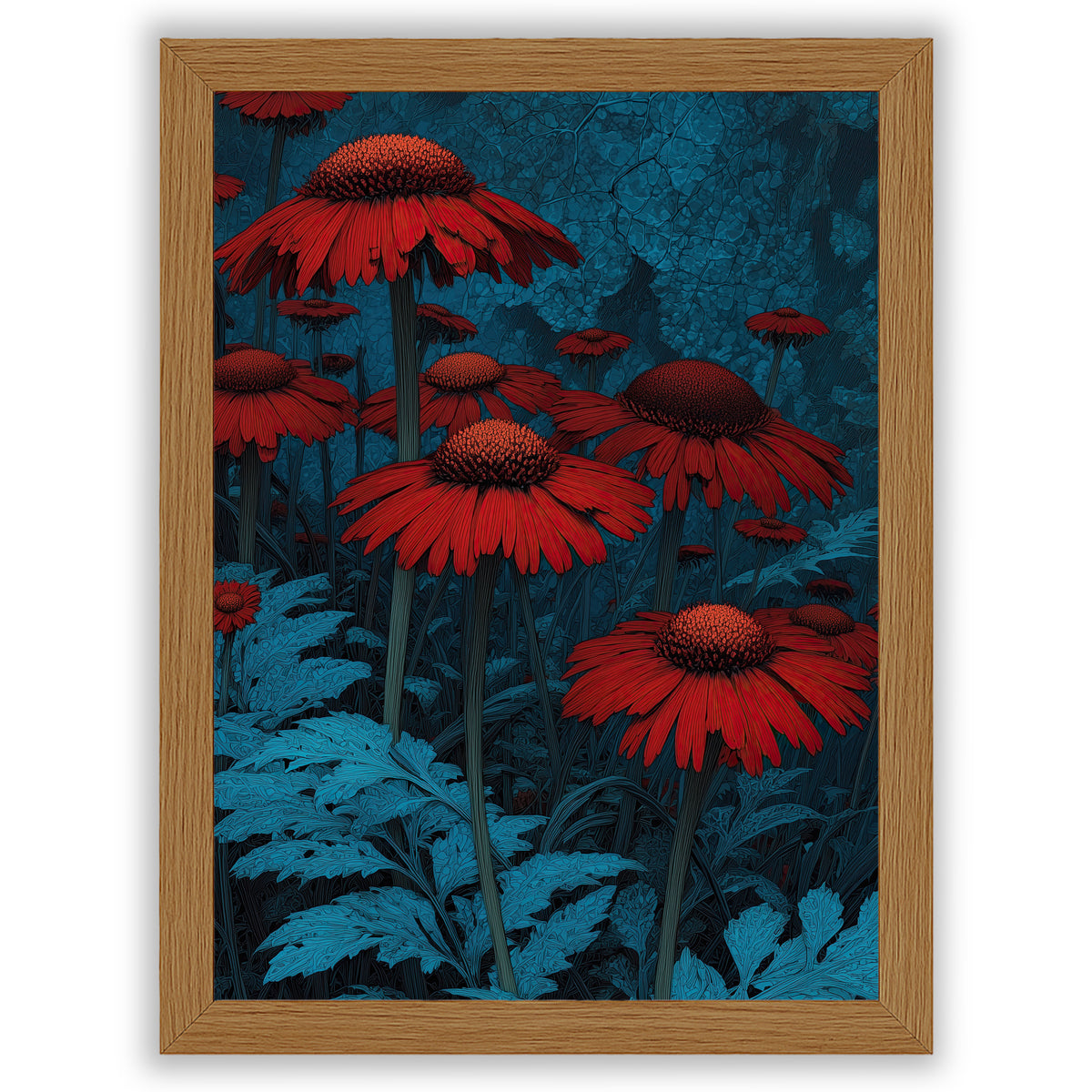 Midnight Botanica – Crimson Wildflowers