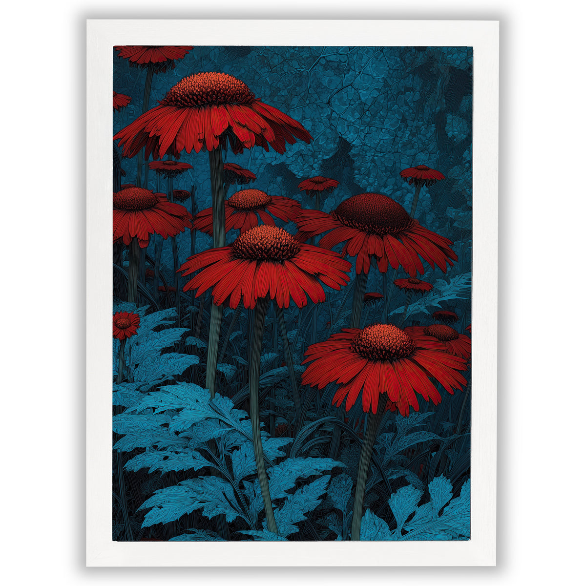 Midnight Botanica – Crimson Wildflowers