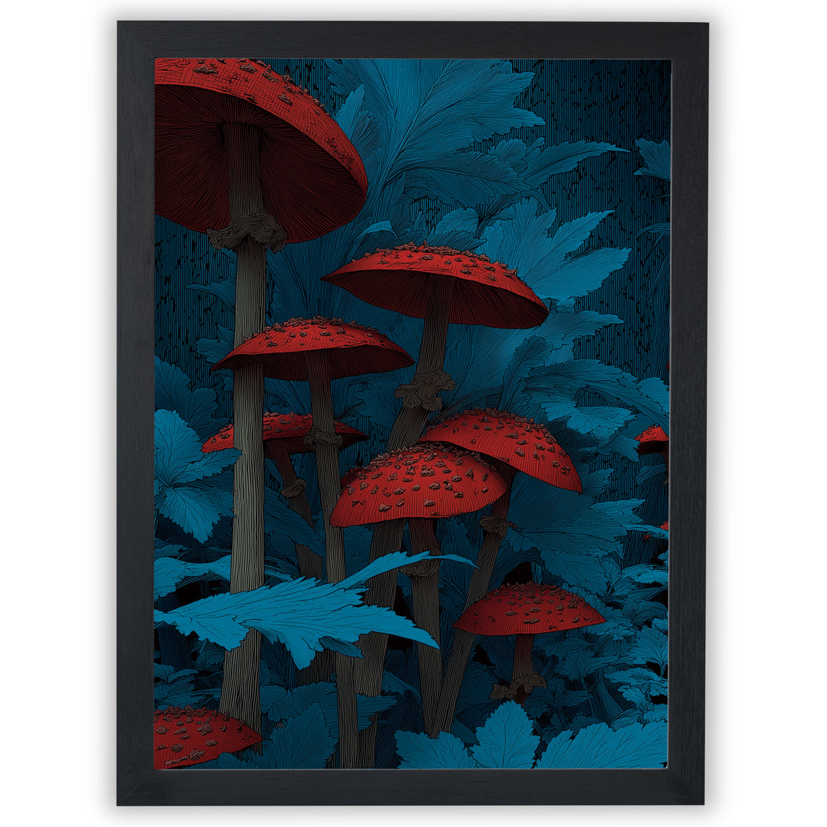 Midnight Botanica – Crimson Toadstools
