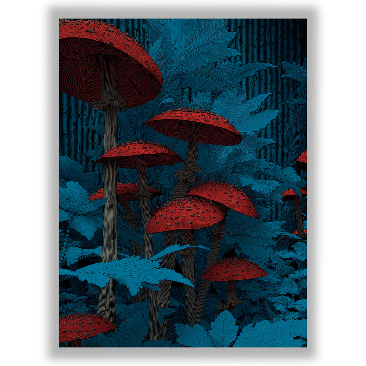 Midnight Botanica – Crimson Toadstools