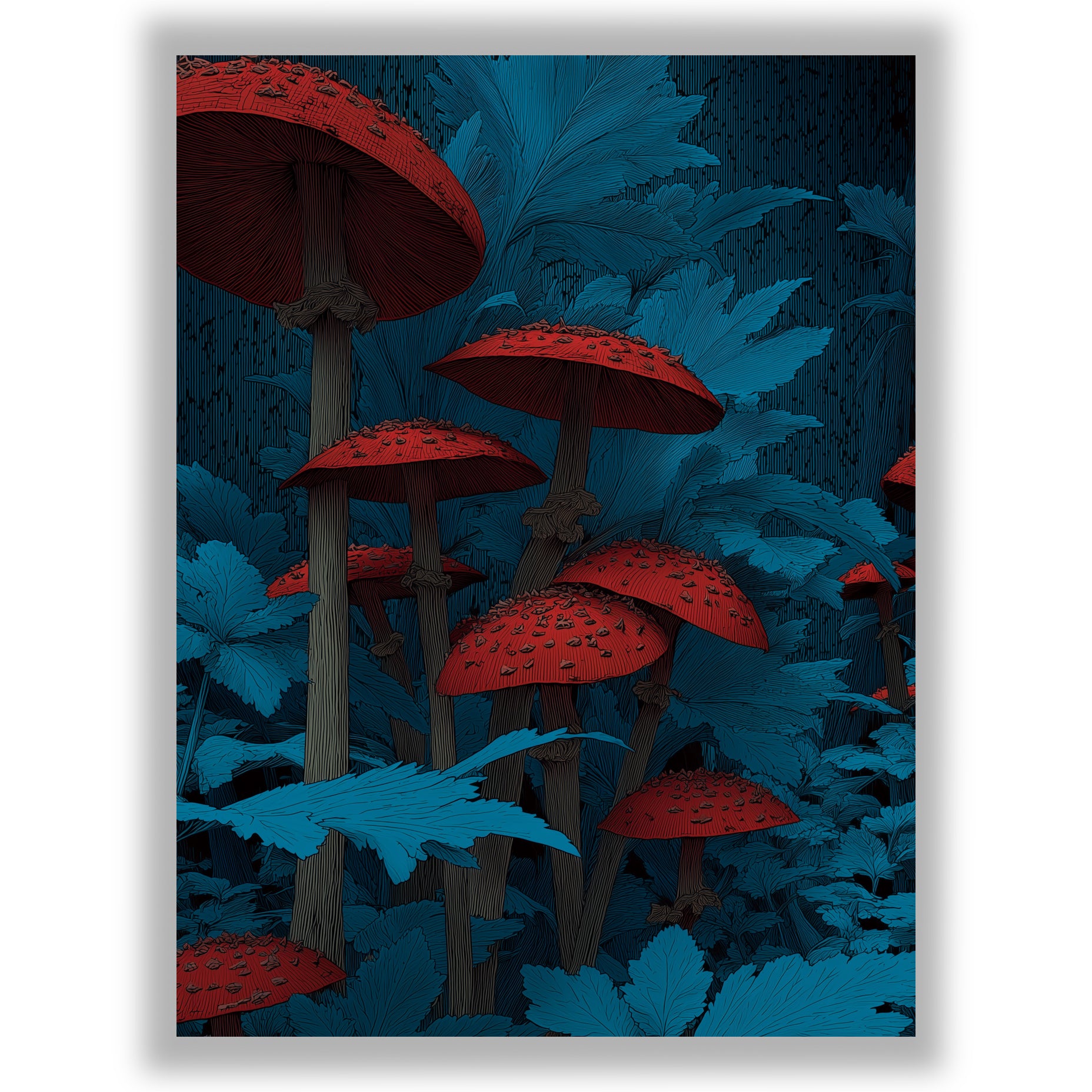 Midnight Botanica – Crimson Toadstools