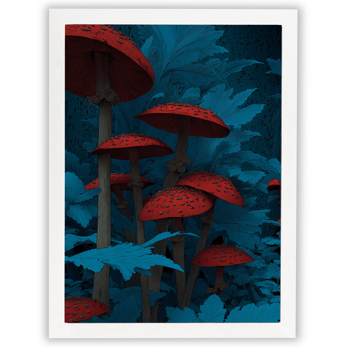 Midnight Botanica – Crimson Toadstools