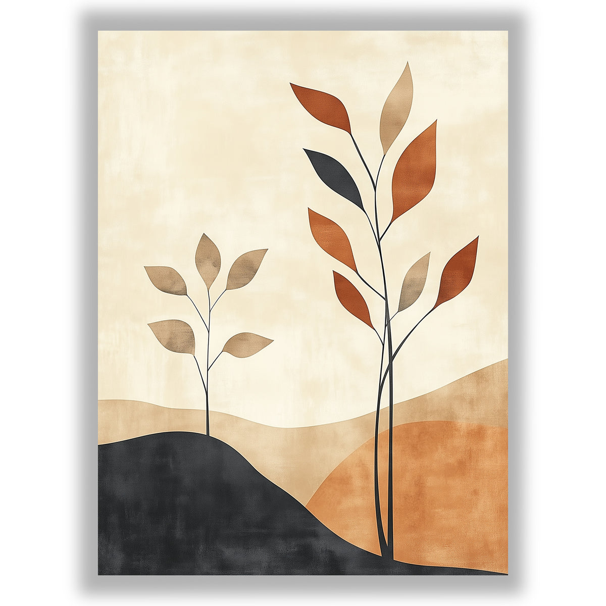 Terracotta Stems - Quiet Leaves