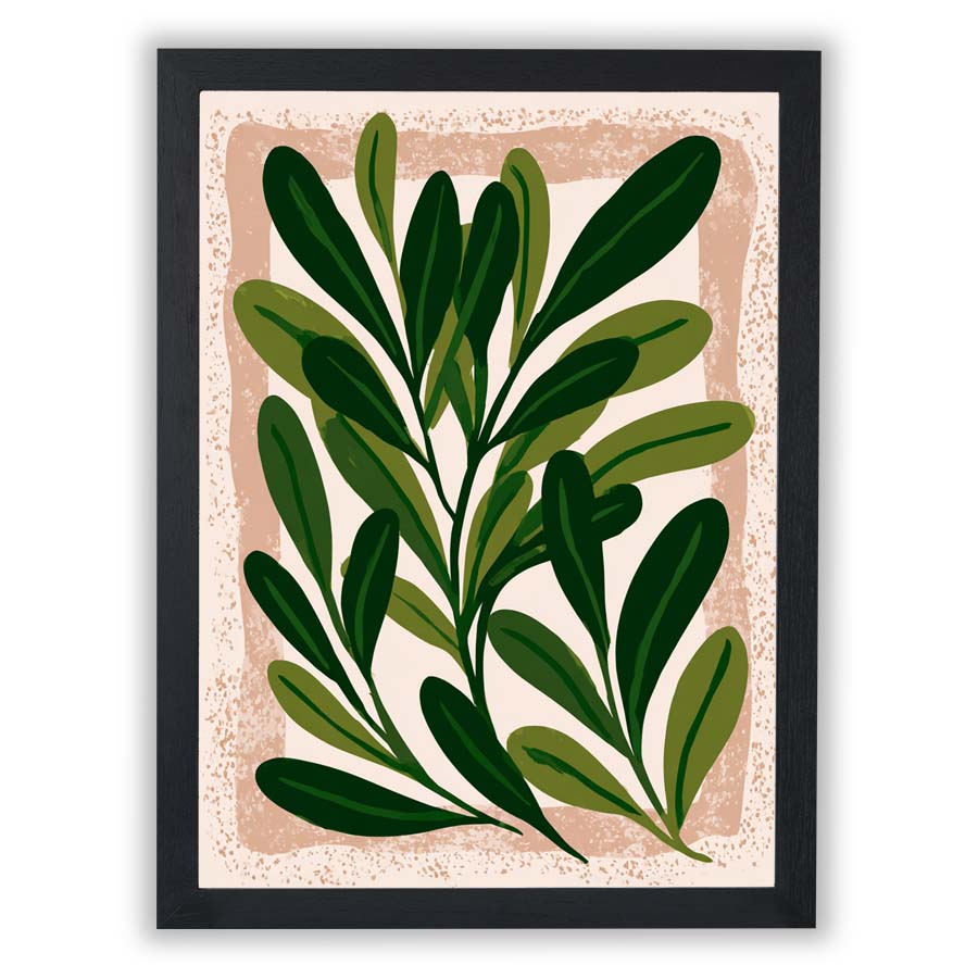 Soft Botanicals – Olive Silhouette - Small - Unframed