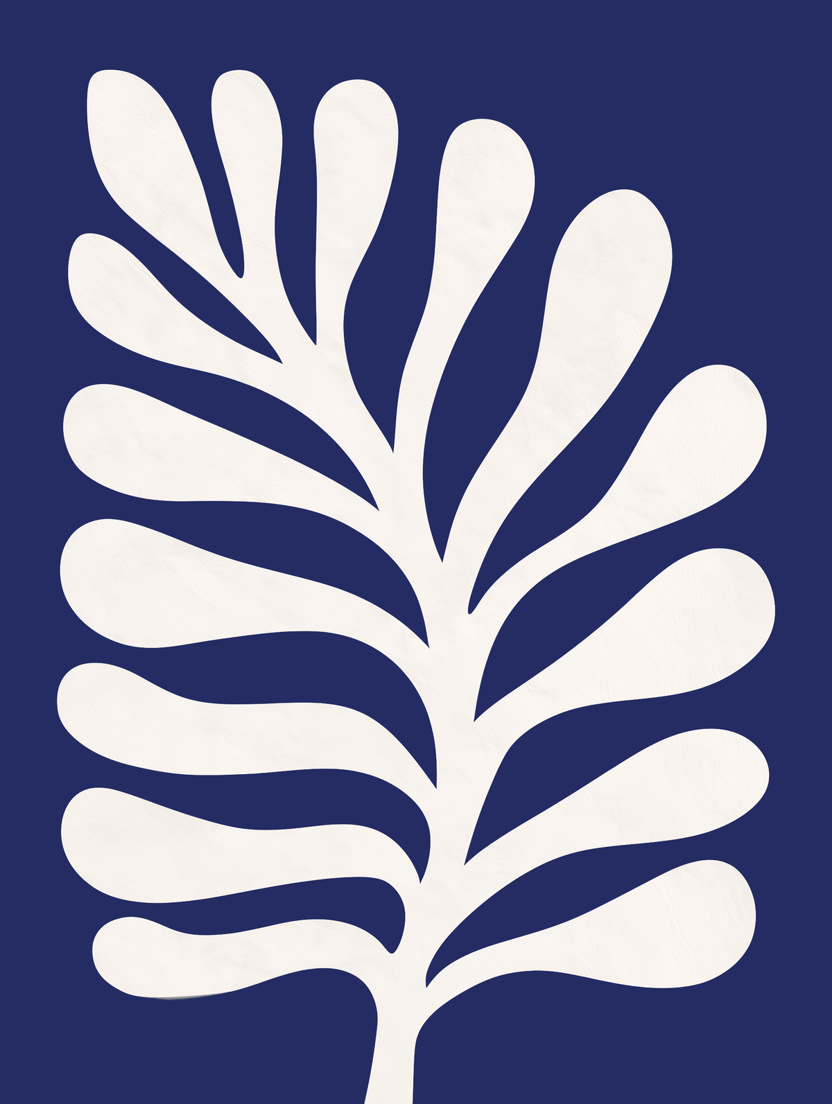 Blue Botanica - Ivory Leaves