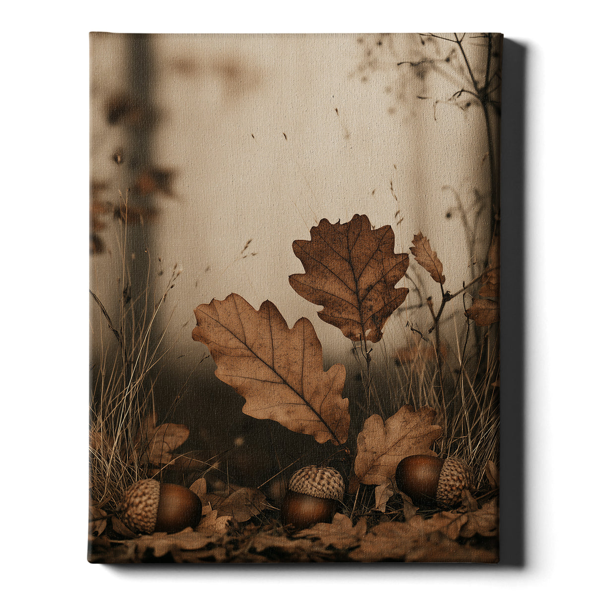 Autumn Whispers - Fallen Acorns
