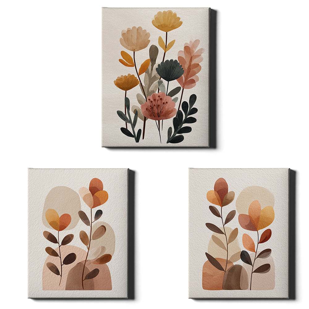 Autumn Botanicals | Set of 3 Botanical Wall Art Prints