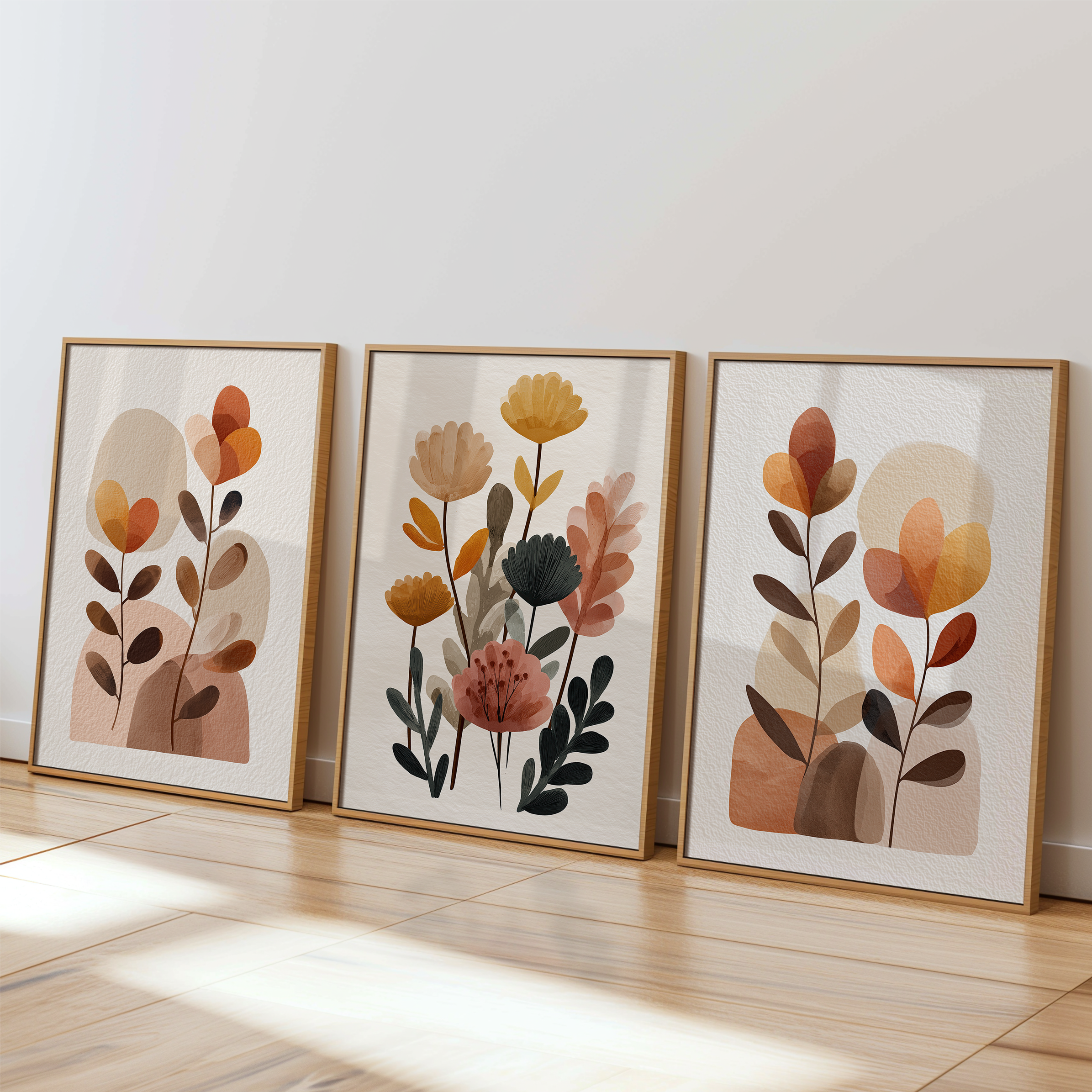 Autumn Botanicals | Set of 3 Botanical Wall Art Prints