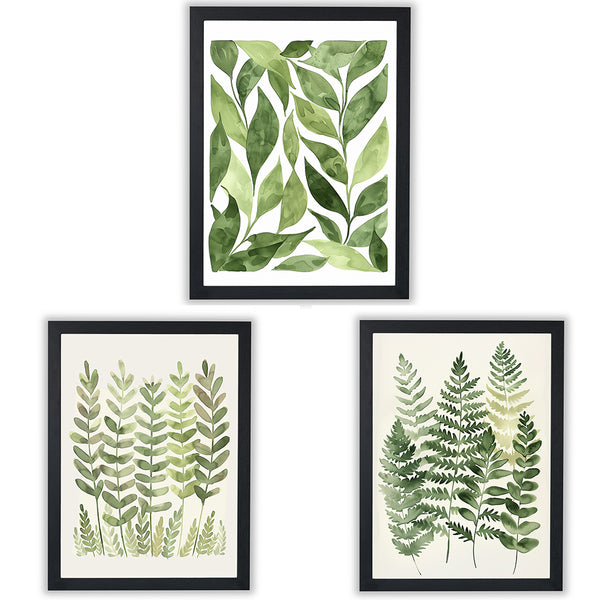 Botanical Ferns | Set of 3 Botanical Wall Art Prints