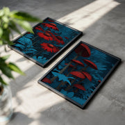 Midnight Botanica | Set of 2 Botanical Prints