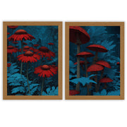 Midnight Botanica | Set of 2 Botanical Prints