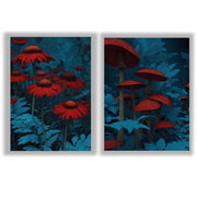 Midnight Botanica | Set of 2 Botanical Prints
