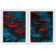 Midnight Botanica | Set of 2 Botanical Prints