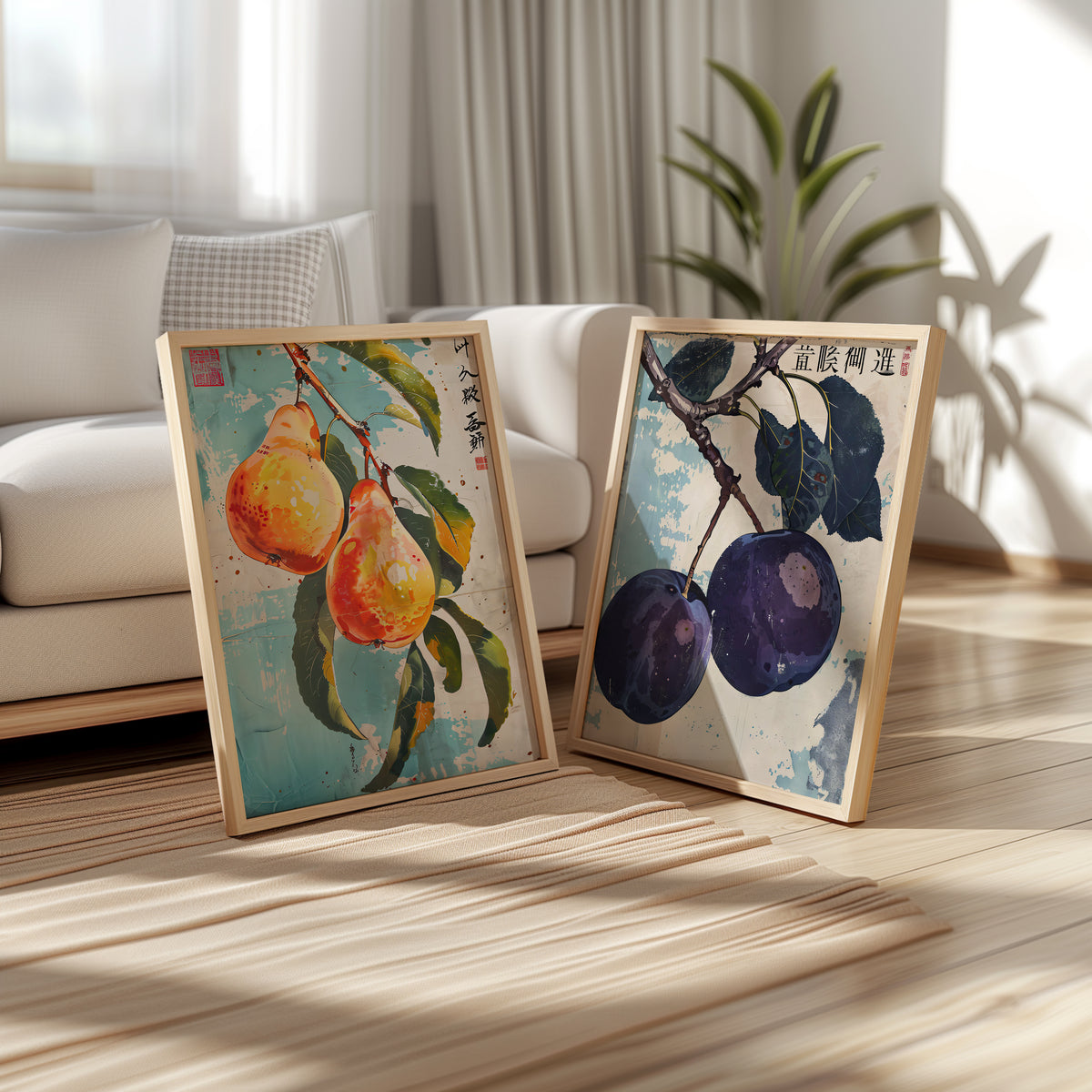 Painted Fruit | Set of 2 Fruit Prints