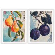 Painted Fruit | Set of 2 Fruit Prints